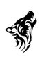 Wolf Head Design Auto Fuel Tank Cover Domestic Production A+Quality Black 15*15 cm Durable