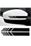 Mirror Strip Sticker Pasting |   Vehicle Mirror Sticker 2 Pieces 20X3 cm