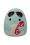 Squishmallow Perry Teal Dolphin with Sunglasses And Surfboard 7.5 Inches
