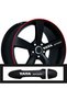 Custom New Compatible Accessory for Tata Incina Auto Door Handle/Rim Custom New Sticker 10 Pcs 10*1.5 cm