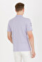 Men's Lilac Basic Polo Neck T-Shirt 50264891 -Vr034 - 5