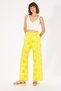 Women's Neon Yellow Knitted Trousers 50264674 -Vr168