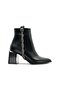 Feles Twist Stripe Stone Detailed Classic Women's Boots BLACK - 3