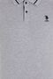 Men's Gray Melange Basic Polo T-Shirt 50264890-VR086 - 6