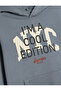 Boy's Blue Cotton Printed Hoodie - 3