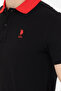 Men's Black Polo Collar T-Shirt 50264895-VR046 - 7