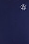 Men's Navy Blue Long Fit Crew Neck T-Shirt 50264941-Vr033 - 6