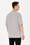 Men's Gray Long Fit Crew Neck T-Shirt 50264941-Vr024 - 5