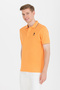 Men's Orange Basic Polo Neck T-Shirt 50264906 -Vr051 - 3