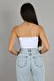 Super High Waist Ice Snow Lycra Palazzo Jeans - Wide Leg - 2