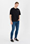 Men's Black Oversize Crew Neck T-Shirt 50264919-Vr046 - 4