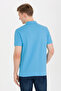 Men's Turquoise Basic Polo Neck T-Shirt 50264892-Vr093 - 5