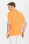 Men's Orange Basic Polo Neck T-Shirt 50264906 -Vr051 - 5