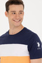 Men's Orange Crew Neck T-Shirt 50264953-Vr051 - 2