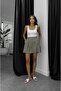Khaki Lyocell Shorts