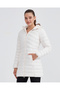 W Essential Maxi Length Hooded Jacket Women's White Coat S212005-102 - 4