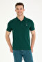 Men's Dark Green Basic Polo Neck T-Shirt 50265919-Vr079 - 3