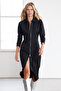 Siyah Fitted/Vücuda Oturan Midi Örme Elbise TWOAW25EL00304