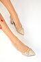 Beige Women's Classic Heeled Shoes 18477 - 5