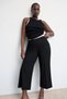 Straight culotte trousers - 8