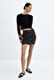 Ruched Lurex Skirt