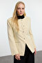 Stone Cycling Round Neck Woven Blazer Jacket Twoaw25Bc00009 - 2