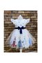 Girl's White Evening Dress Snow Queen Elsa Dress Age 3 7 - 2