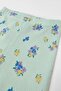 Green Floral Patterned Top and Bottom Set - 6