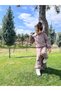 Bej Girl-Boy Baby Child 3 Thread Fleece-Lined Hooded Winter Tracksuit Set - 2