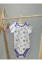 Baby Bodysuit Set of 3 with Short Sleeves for Girls and Boys (Purple Owl) 3 Months - 2