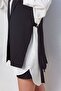 Women's Boyfriend Side Tie Vest Black - 8