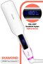 Diamond Digital Display Keratin Ceramic Wide Plate 360 Degree Cable Hair Straightener - 3