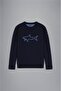 Men's Knitted Roundneck C.W.Wool Sweater - 5