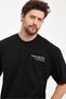 Men's When You Are Printed Oversize 100% Cotton Loose Wide Cut Crew Neck Casual Black T-Shirt - 3