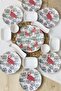 Keramika 15 Piece Flamingo Breakfast Set for 6 People - 3