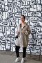 Gray Zippered Hooded Tunic