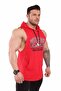 Hooded Mesh Sleeveless Fitness T-shirt 2306 - 3
