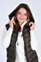 Women's Gel Padding Hooded Puffer Vest - 4