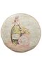 Violeta Djt Diameter 100 cm Bathroom Rug Washable, Non-Slip Base - 2