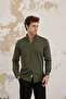 Men's Shirt Cotton Corduroy Buttoned Collar Modern Slim Fit Slim Fit - 2