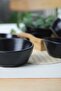 Matte Black Crystal Snack Bowl / Sauce Bowl 12 cm 6 Pieces 956 - 3