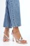Women's Shelby Silver Shiny Heeled Shoes - 3