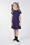 Metering Printed Short Sleeve Girl's Dress - 2
