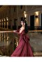 Embroidered Detailed Satin Tailed Evening Dress ABY241609 - 2