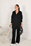 Glitter Mercerized Black Knitwear Set - 32-7010 - 3