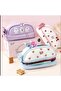 Multifunctional, Large Capacity Pen Holder with Compartments and Ribbons, Pen and Makeup Box - 2