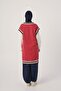 Rose Knitwear Banded V-Neck Long Sweater - 4