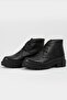Women's Black Genuine Leather Lace-up Boots & Booties - 3