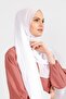 شال شيفون كريب أبيض - 2