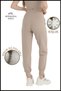 Women's Stone Color Fleece Winter Sweatpants Jogger High Waist Raised Diver 1062 - 3
